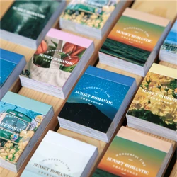 50 pcs/book Sunset Romance Series Decorative Stickers Scrapbooking diy Stick Label Diary Stationery Album Journal ins Sticker