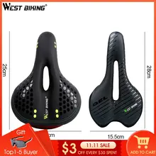 Comfortable bike saddle with rear light #2