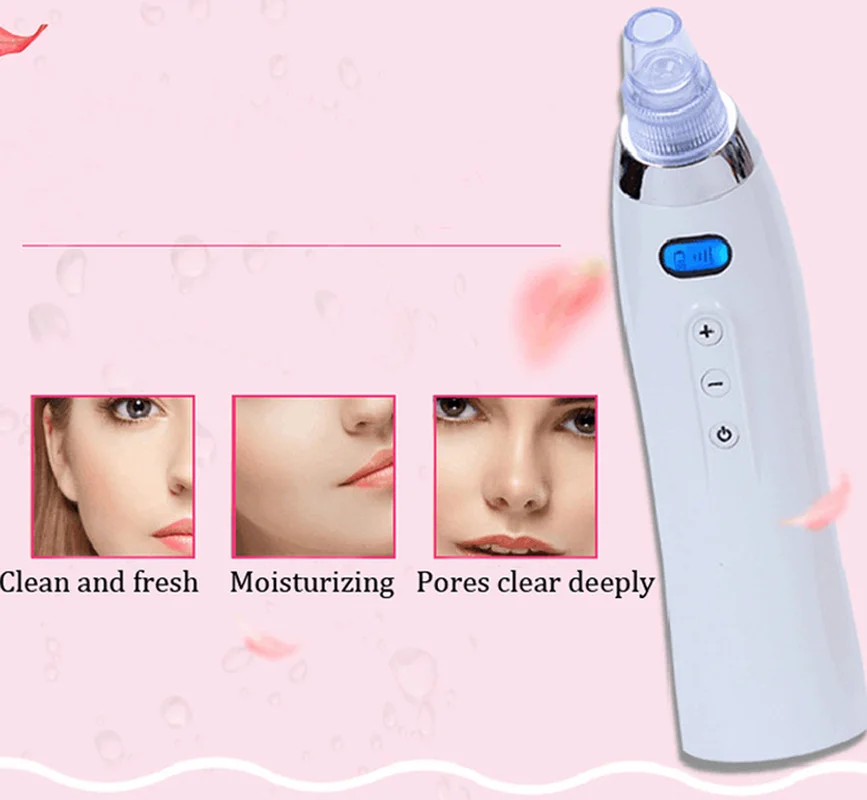 Electric vacuum nostril suction blackhead acne remover facial skin cleaning pores microdermabrasion skin care beauty machine