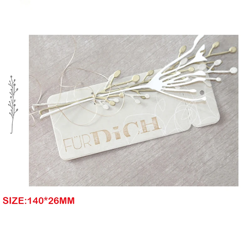 

New Arrival Branch Stems Metal Cutting Dies for 2021 DIY Scrapbooking Card Making Craft Embossed Tree Branch Stencil