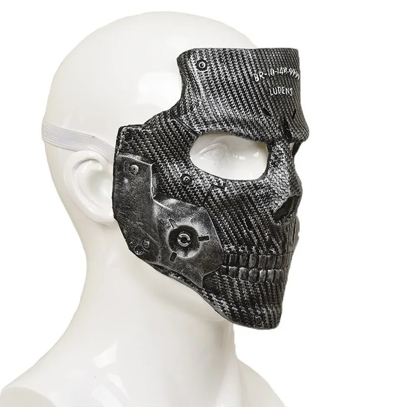 1pc Game Death Stranding Die-Hardman Mask Cosplay Props Black Resin Masks