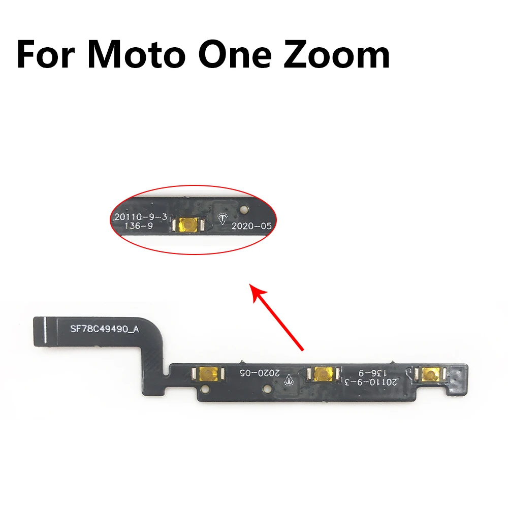 Power Switch On/Off Button Volume control Key Button Flex Cable For Moto One Fusion Plus Action Hyper Macro Vision Zoom One 5G