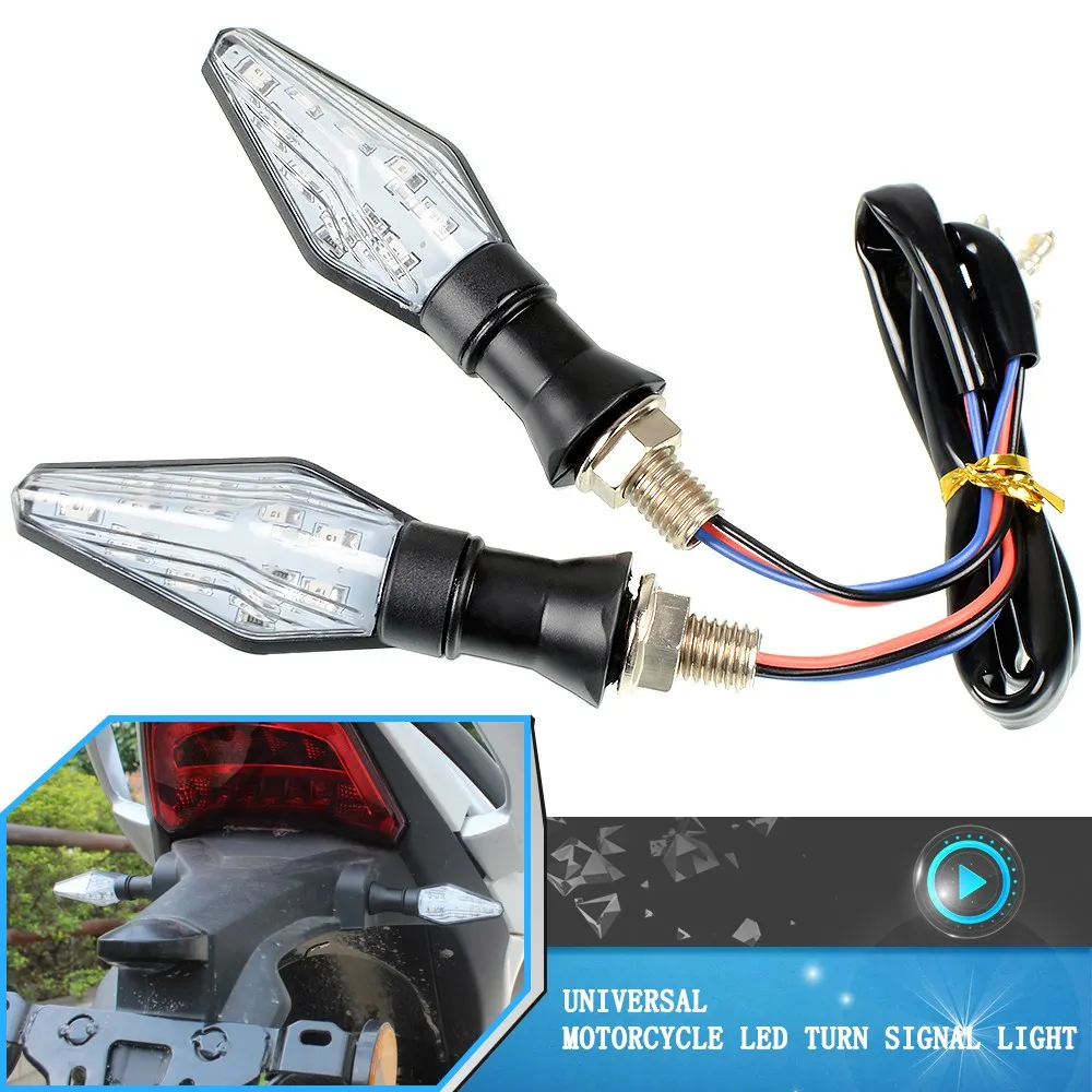 

Universal Motorcycle LED Turn Signal Light For Yamaha TENERE Tracer 700 900 FJR1300 FJ600 FJ09 FZ/YZF/YZ/XT/XTZ FZR 600 750 1000