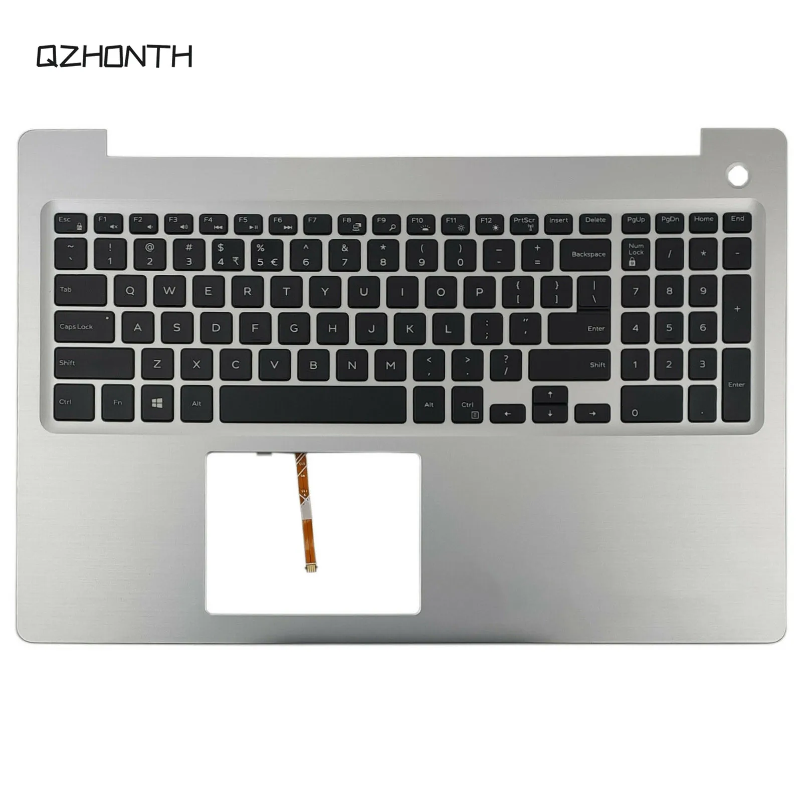 New For Dell Inspiron 15 5570 5575 Palmrest with US Backlit Keyboard Silver MR2KH 0MR2KH