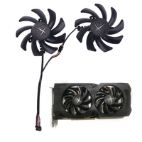 2pcs RX 480/470 Graphics 4Pin 85mm fans 0.35A VGA Cooler Fan For XFX R9 390/390X 8G RX480 RX470 Video Card cooling