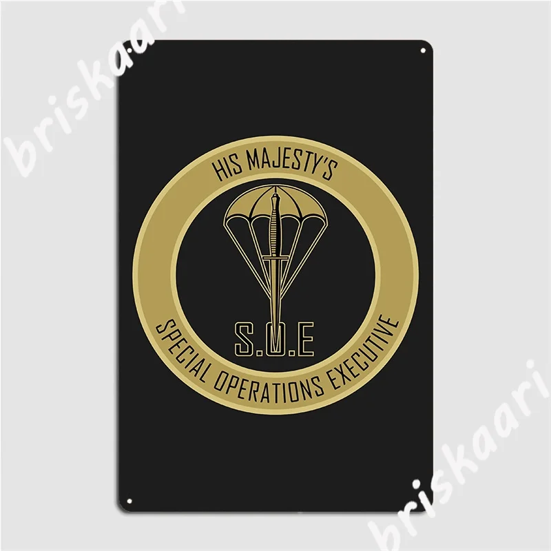 Ww2 Soe Special Operations Executive Metal Sign Wall Pub Wall Retro Mural Painting Tin Sign Poster