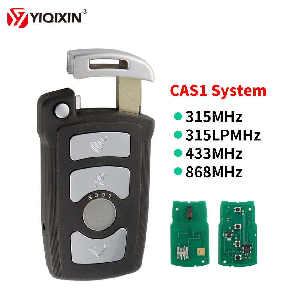 YIQIXIN 4 Button Smart Remote Key 315/315LP/433Mhz/868Mhz For BMW 7 Series 745i 750Li 760i E65 E66 ID7944/ID46 CAS1 System HU92