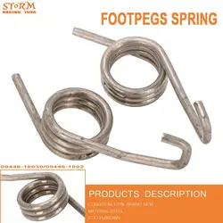 Motorcycle Footpegs Foot Peg Spring Springs For Suzuki RM250N RMX250T RM125S RM125R MX250 DRZ400 DRZ400E DRZ400S DRZ400SM DRZ