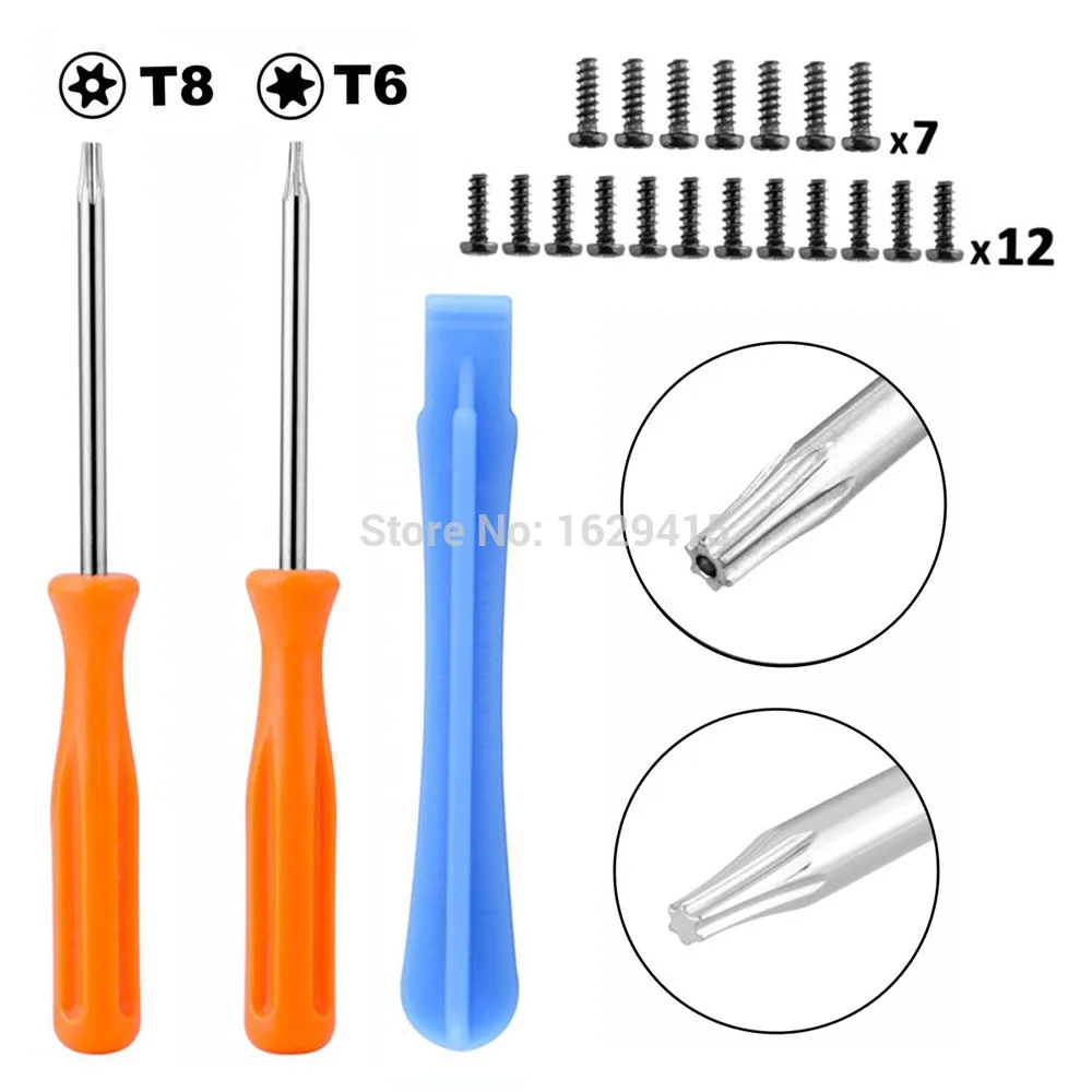 IVYUEEN Game Tools Kit for Microsoft Xbox One Series Elite X S Slim Controller Security Torx T8 T6 Screwdriver Tear Down Repair