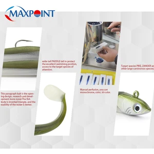 Sayori Fishing Lures Set, Swing Tail, Kayak Soft Lures, Coastal Fishing Baits, Flexible Vinyle Baits, 20g Jig Head, 11cm, 20g 12 Main Sales Vinyl Breed Fishing - №3