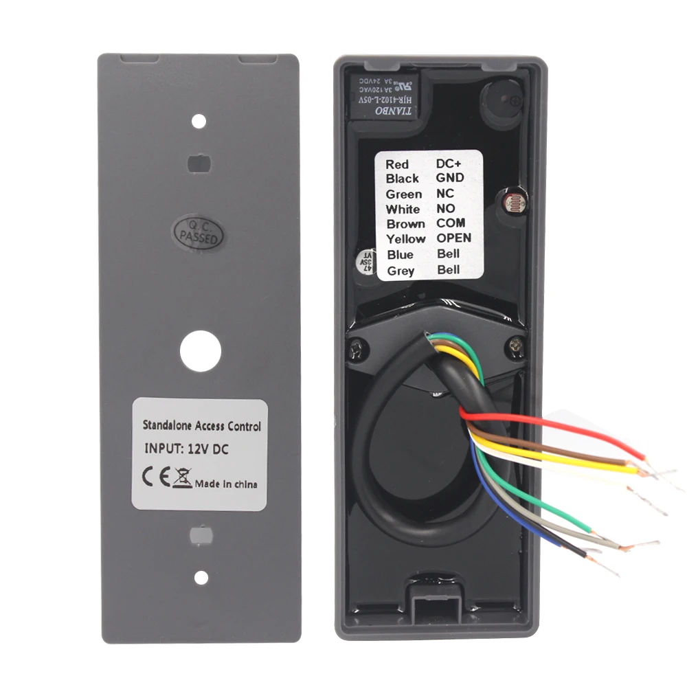 A9-S-EM 1000 User IP67 Waterproof Access Control Keypad Outdoor RFID Access Controller Door Opener System EM4100 125KHz Key Card