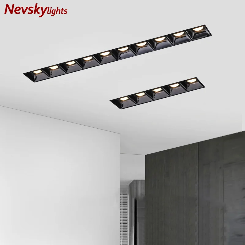 Led Magnetic spotlight floodlight Living Room Recessed downlight Ceiling Narrow edge Spotlight bedroom led ceiling light fixture