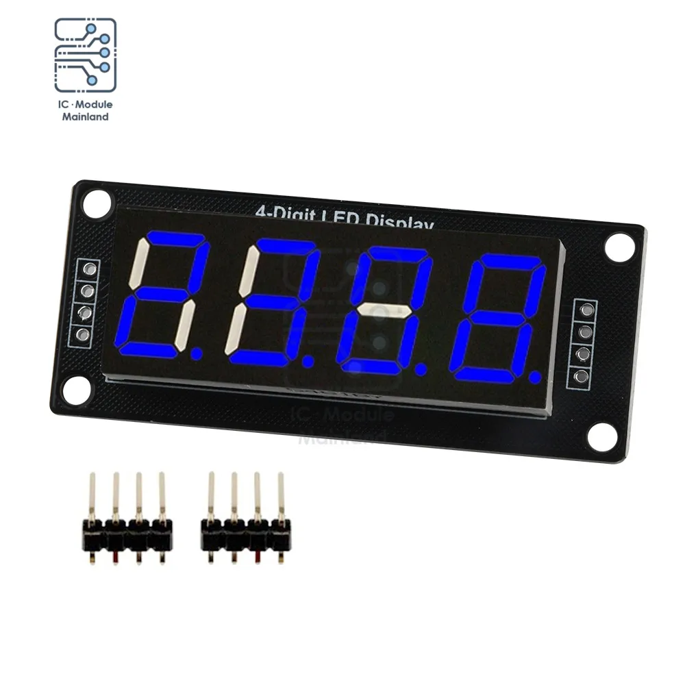 TM1637 Modul Tampilan Digital LED 0.56 Inci 4 Bit Tabung Digital Empat Pak Papan Driver Seri UNTUK Arduino Multiwarna
