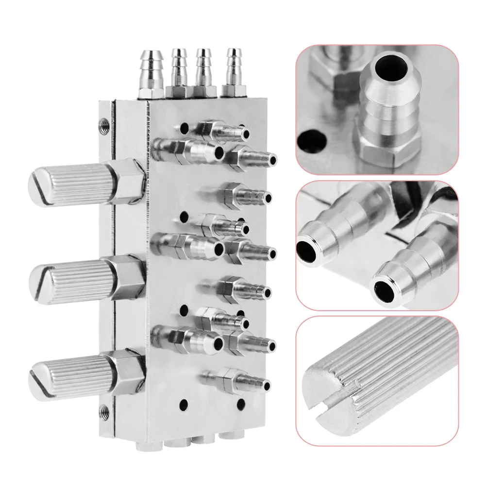 Dental Equipment Water Diaphragm Membrane Valve Metal Materials 3 in 1 Dental Chair Valve Control Dental Chair Accessory Tools