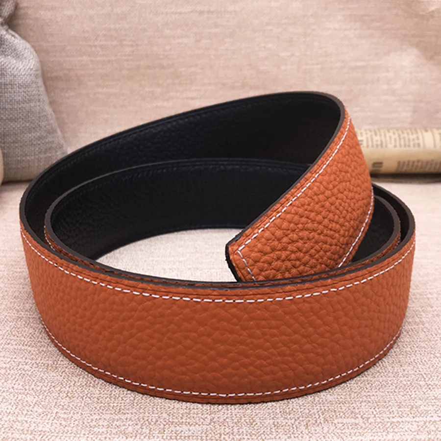 2026 WITHOUT BUCKLE 3.8cm 4.0cm Ciartuar new design unisex belt high quality cowskin genuine leather two sides