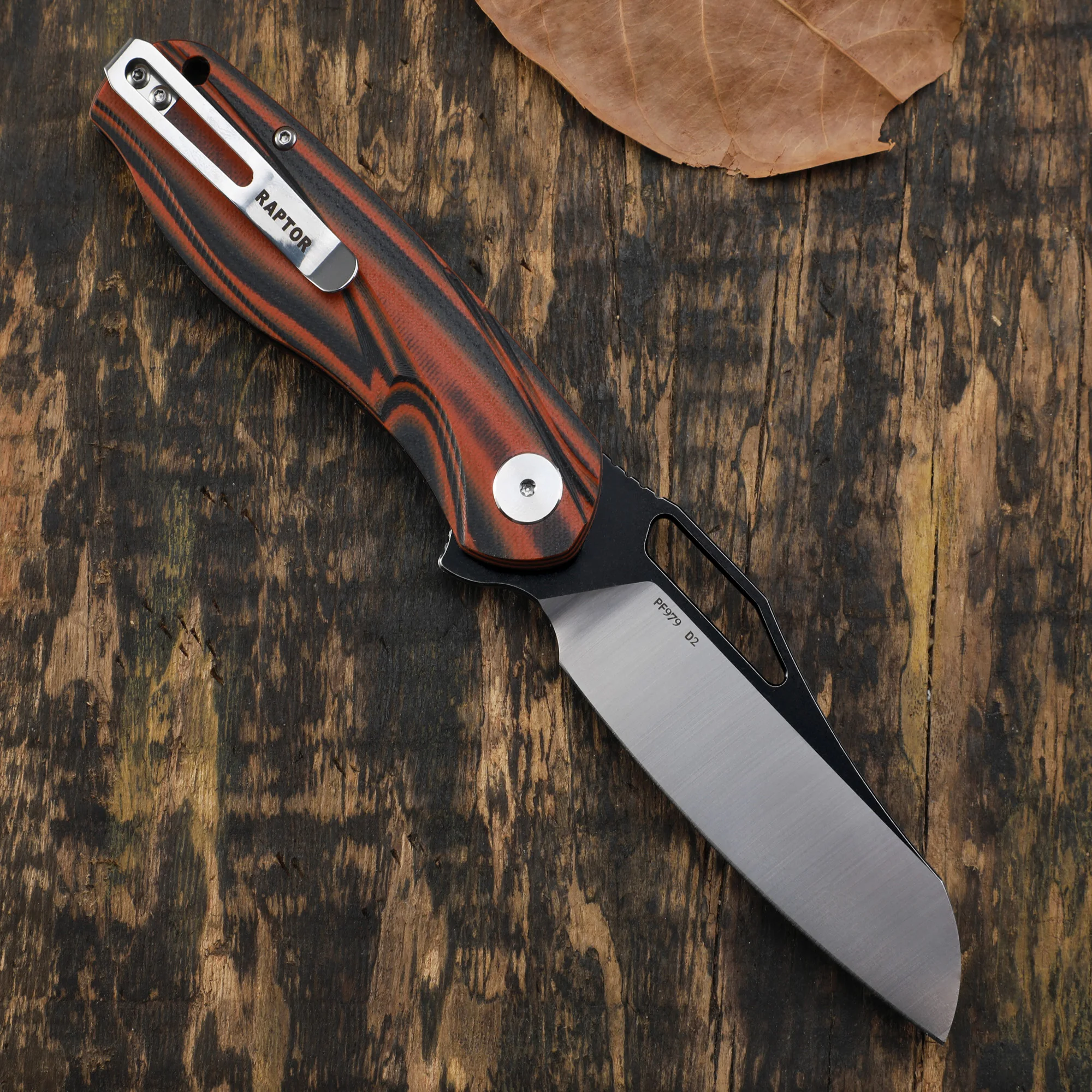 Versteinerter Fisch 979 Original D2 Stahl Klappmesser Fisch G10 Griff Camping Messer Outdoor Survival Jagd EDC Taschenwerkzeuge