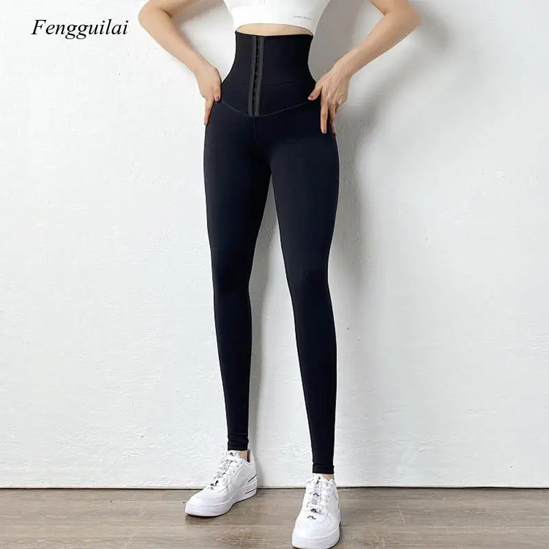 Warm Sports Leggings Pants Shrink Fitness Work Out High Waist Tights for Women