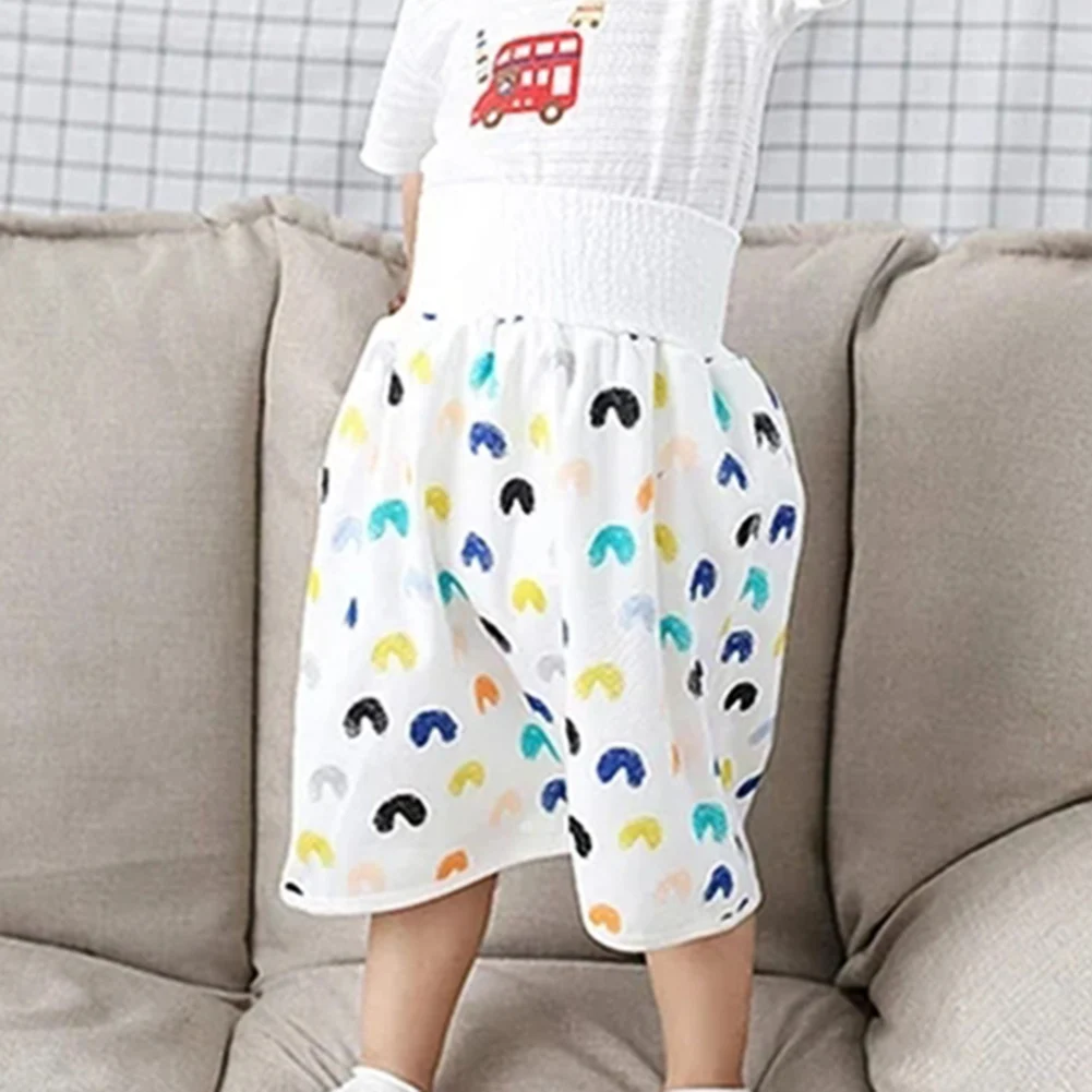 Comfy Childrens Diaper Skirt Shorts 2 in 1 Waterproof and Absorbent Shorts for Baby Toddler XR-Hot