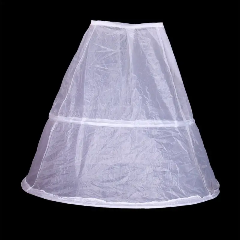 Đầm Hoa Bé Gái 2 Tường Trắng Tây Nam Không 65Cm Cưới Petticoat Trẻ Trẻ Lưng Thun Dây Rút 1 Lớp Crinoline