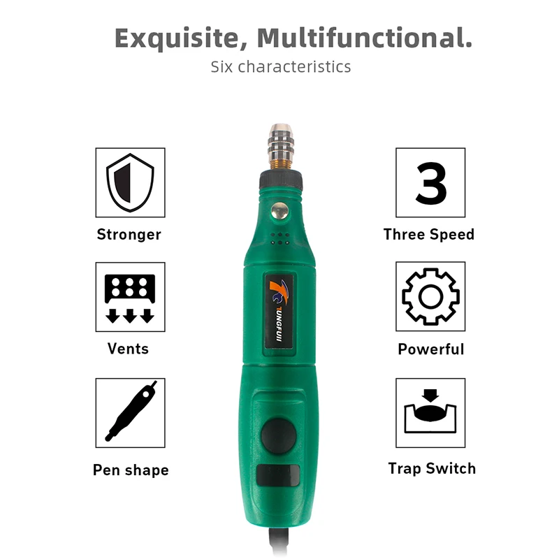 Tungfull 12v Borrovers And Engravers Drilling Machine Engraver Mini Rotary Tool Driller Micro Rectifies Kit Mini Drill Variable