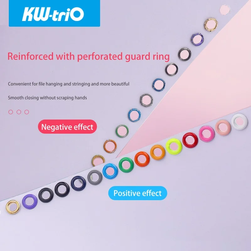 KW-triO Papier Schutz Ringe Runde Loch Metall Ringe Runde Loch Locher Maschine Loch Puncher DIY Sammelalbum Bindung liefert