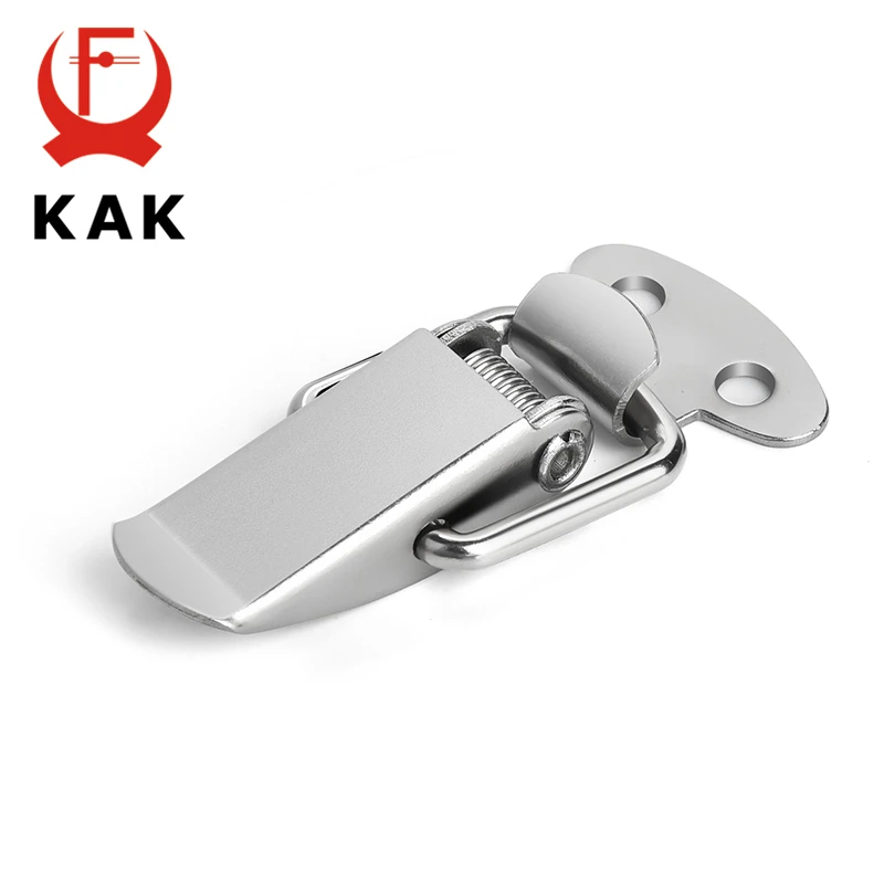 5PCS KAK J107 Hardware Cabinet Boxes Spring Loaded Latch Catch Toggle Hasp 46*21 Mild Steel Hasp For Sliding Door Simple Window image 3