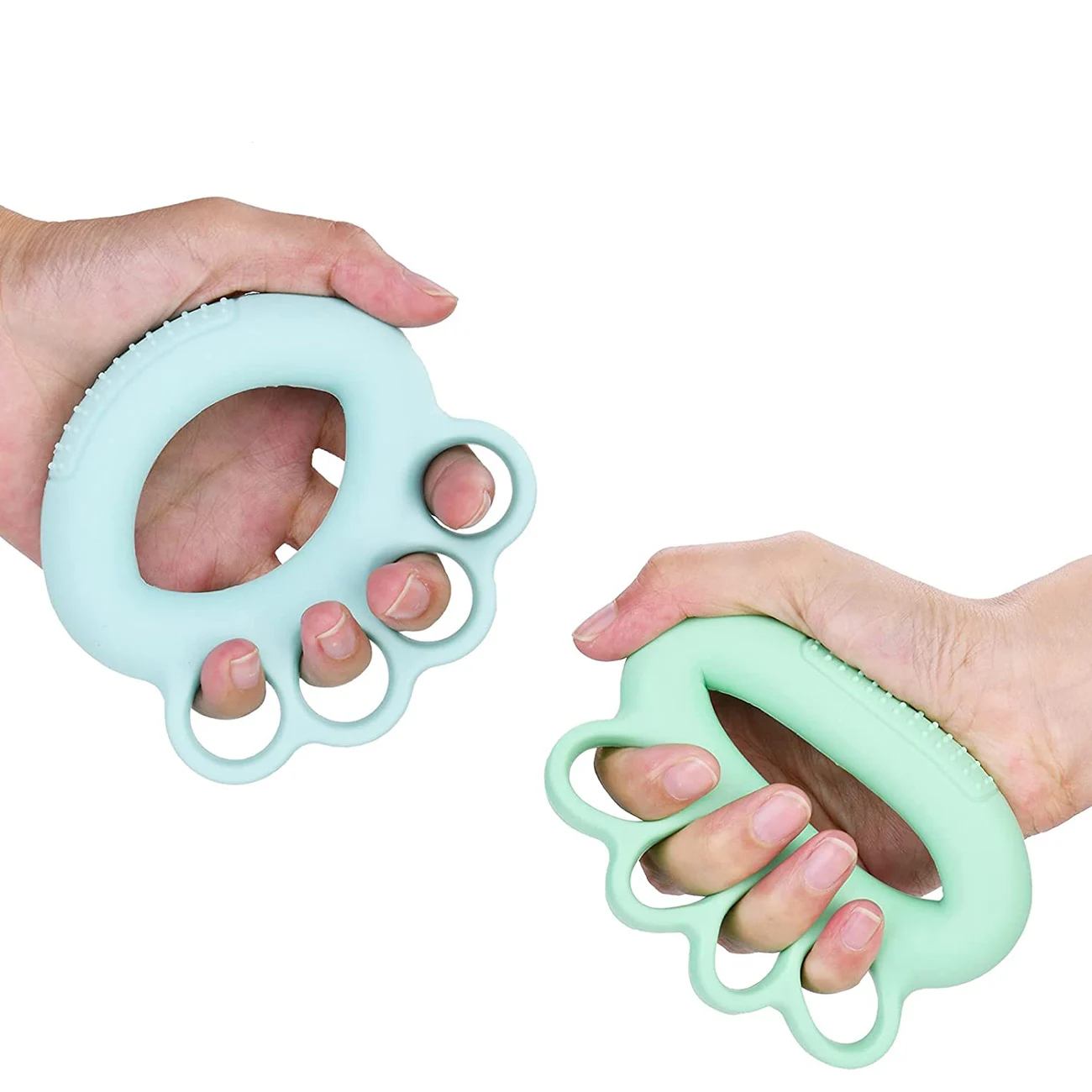 Silicone Hand Strengthener Gripper Training Expander Ring Finger Fitness Exercise Equipment