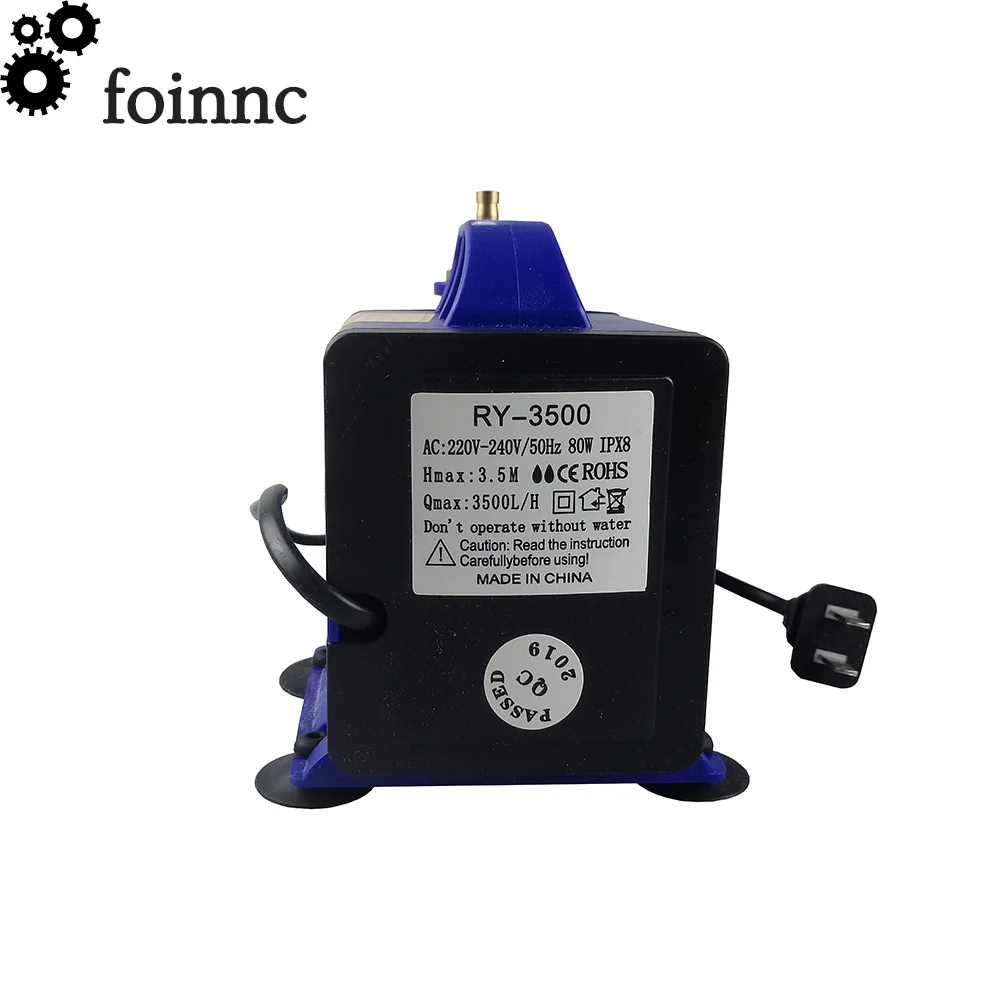 Bomba submersível multifuncional, bomba cnc de 220v, 80w, 3.5m, 3500l/h, com resfriamento do eixo da máquina de corte e gravação (5m grátis, tubo de
