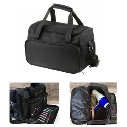 Black Professional Hairdressing Hair Salon Styling Tools Carry Case Bag Organizer Large Capacity for Hairdresser Stylist Barber