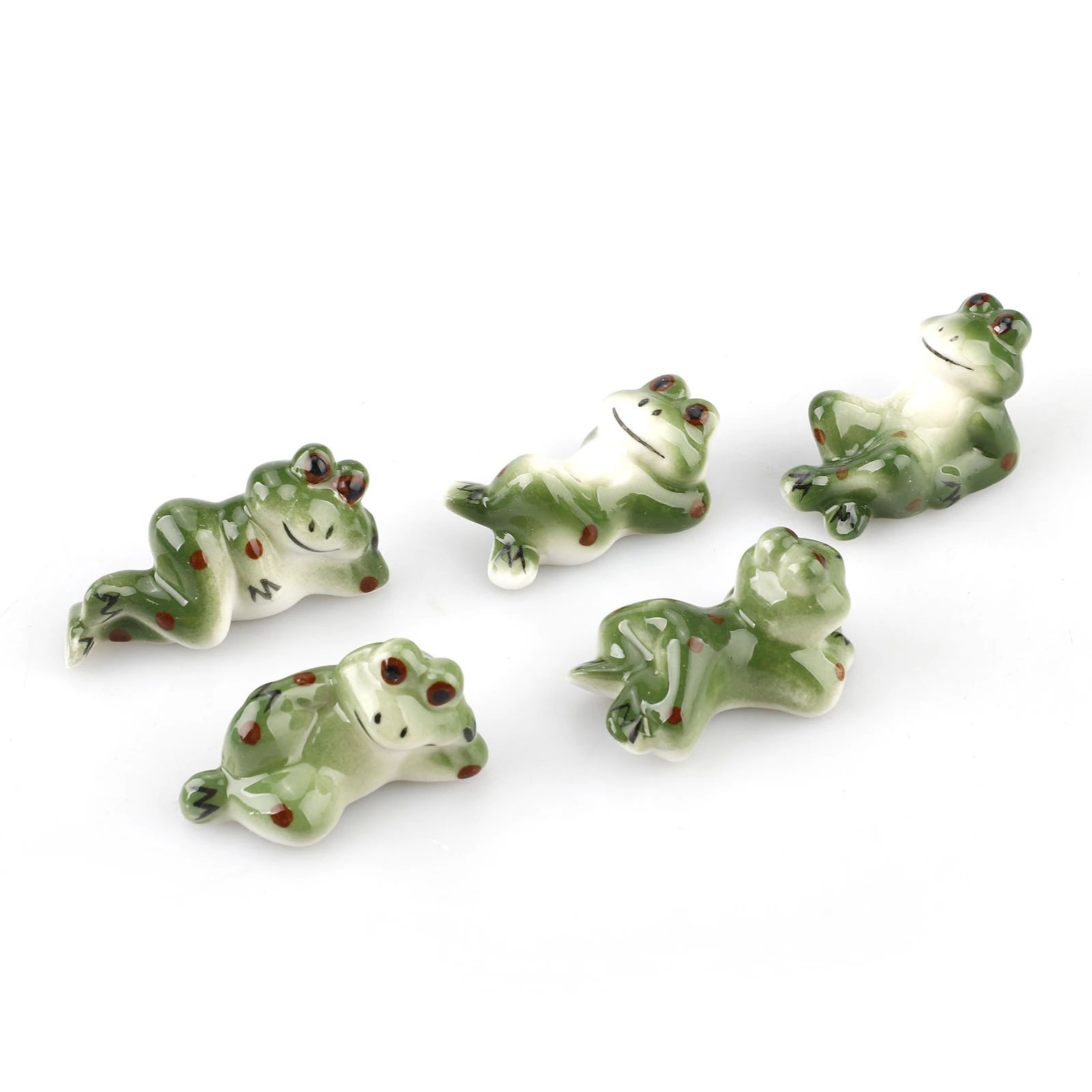 

Chopsticks Ceramic Table Decor Knife Rest Frog Cat Spoon Stand Rack Holder Cute Lucky Set Cut Durable Fork Ornaments Tableware