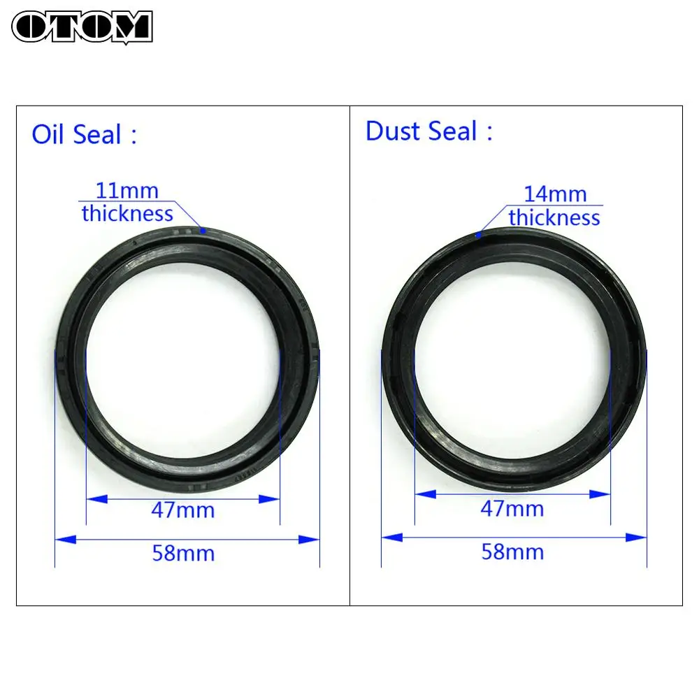 

OTOM Motorcycle Fork Damper Shock Oil Seal and Dust Seal Set For HONDA CRF KAWASAKI KXF SUZUKI RMZ Dirt Bike Enduro Accessories