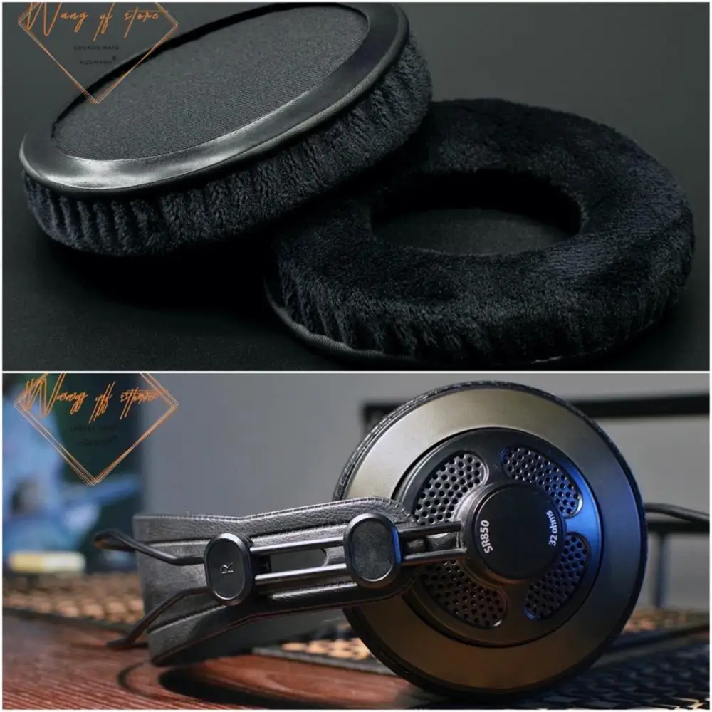 Thick Velour Velvet Ear Pads Cushion For Samson SR850 Headphone Perfect Quality, Not Cheap Version