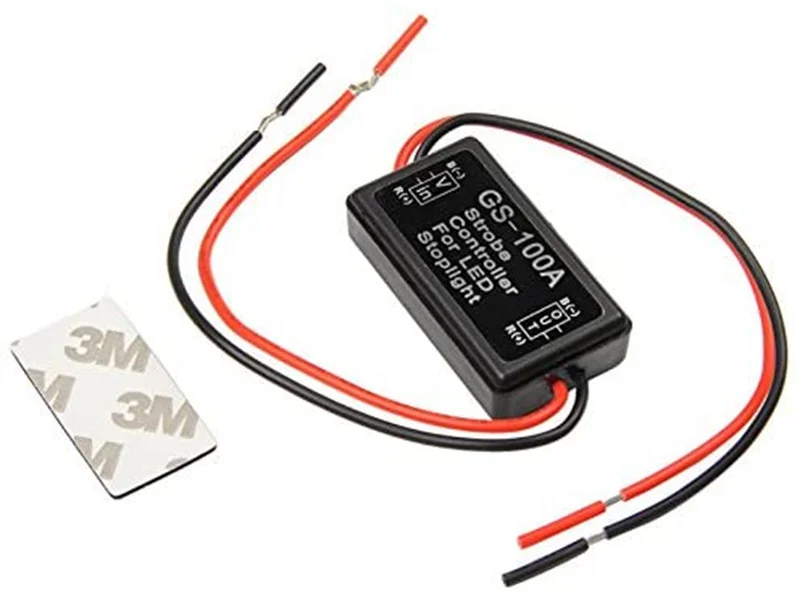 New GS-100A Brake Light Flash Controller Module Flash Strobe Controller Flasher Module For Car LED Brake Stop Light Lamp 12V