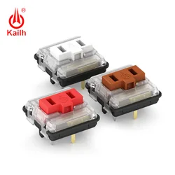 Kailh-Interruptor de Teclado mecánico de bajo perfil, pulsador RGB SMD kailh, color blanco, sensación de mano clicky, 1350