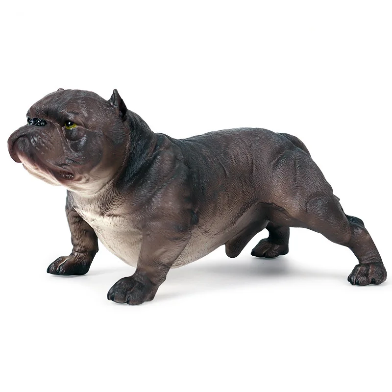 

Children's Simulation Static Solid Wild Animal Pet Dog Set American Bully Dog Model Toy Collecting Gifts Toy Model