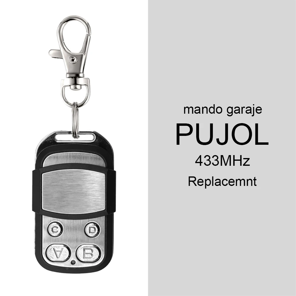 

For Mando PUJOL Garage Remote Control PUJOL VARIO TWIN Command Garage Controls Rolling Code 433MHz Replacement