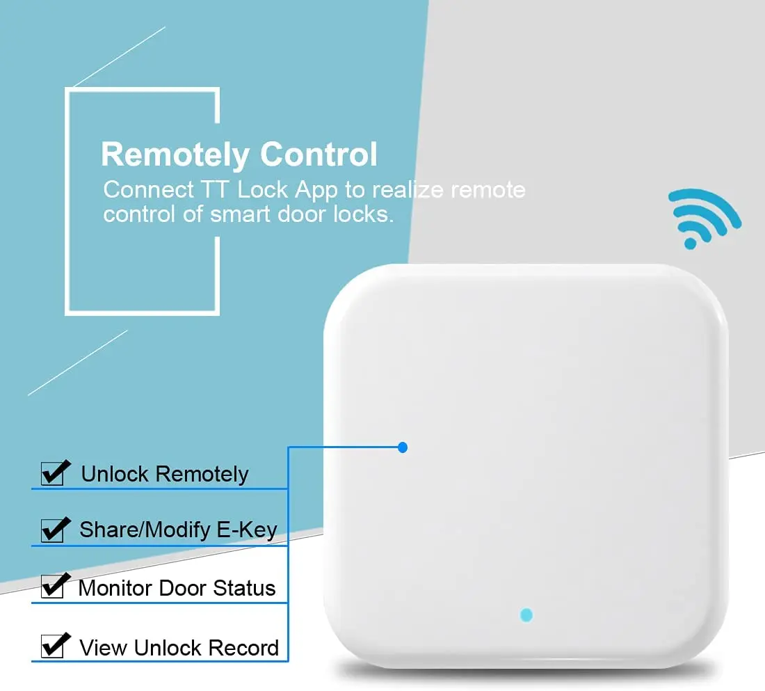 Imagem -02 - Ttlock App Dispositivo de Bloqueio g2 Bluetooth Wifi Gateway Converter é Usado para Casa Controle Remoto do Sistema Casa Inteligente