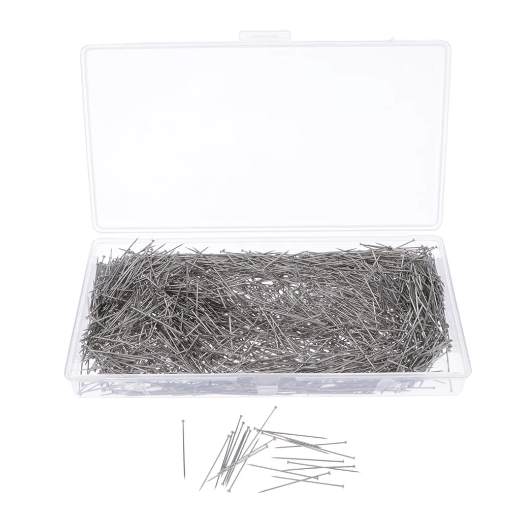 2000-Packs Head Pins Stainless Steel Dressmaker Pins Fine Satin Pin for Jewelry Making, Craft and Sewing 26mm Length