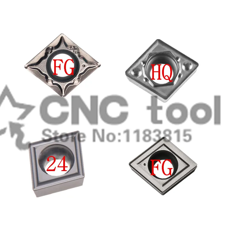 CCMT060204-24/HQ/FG/MT Cermet Grade carbide inserts lathe cutter tools Internal turning tools CCMT060202 CNC tools Blades