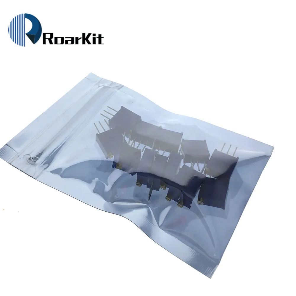 13Pcs/Lot 3296W Multiturn Trimmer Potentiometer Kit High Precision 3296 Variable Resistor kit 100R-1M ecah 1pcs=13PCS