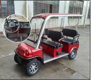 4 Wheels Electric Vehicle Four Seats Tuk Tuk Car Adult Tricycle Multifunctional Family Mobility Scooter For Sale