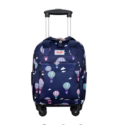 20 inch Women Carry-on hand luggae Bag Rolling luggage Trolley Bag Travel luggage Bags Women Cabin Wheeled backpack with wheels