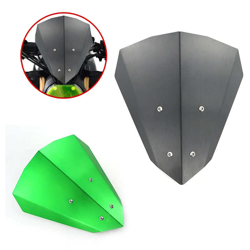 

Fit For Kawasaki Z900 2017 2018 2019 2020 Motorcycle Airflow Windscreen Windshield Wind Deflector Bracket Protector Black Green