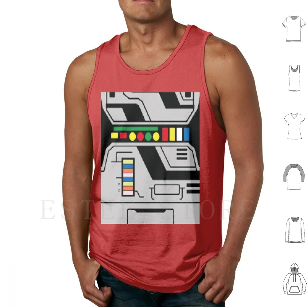Gavan Space Sherrif X-Or Tank Tops Vest Sleeveless Chest Felt Japan Metal Heroe Great Eighties Cult Movie Armor Sword