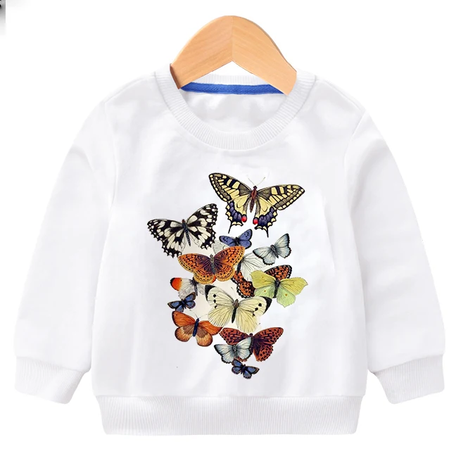 Dragon Print Spring And Autumn New Boys And Girls Hooded Sweater Baby Western Style Butterfly Cartoon Shirt Childrens Clothing