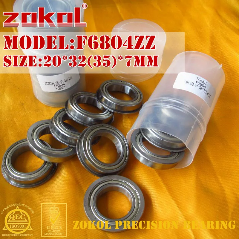 5/100 sztuk / partia F6700 F6701 F6702 F6703 F6704 F6705 F6801 F6802 F6803 F6804 F6805 F6806 F63800 ZZ z łożyskiem kulkowym z kołnierzem głębokorowkowym — zdjęcie 6
