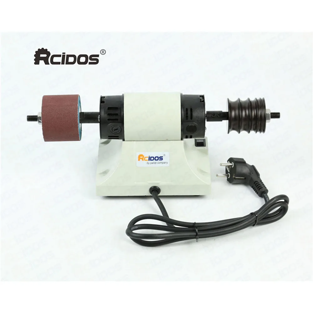 Leather BURNISHING MACHINE,RCIDOS desktop mini leather border grinding machine,vegetable tanned leather side polisher,220V/110V