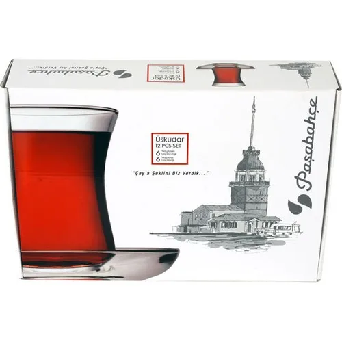 Pasabahce Üsküdar Tea Cup Set 12 Piece