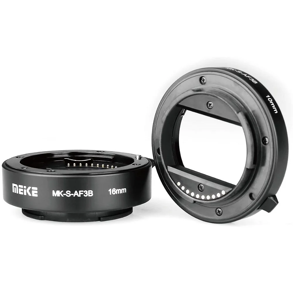 Meike Auto Focus Macro Extension Tube Ring for Sony E-Mount /for M4/3 Mount A6300 A6000 A7 A7II A7III NEX-7 NEX-6 NEX-5 GH5 GH4