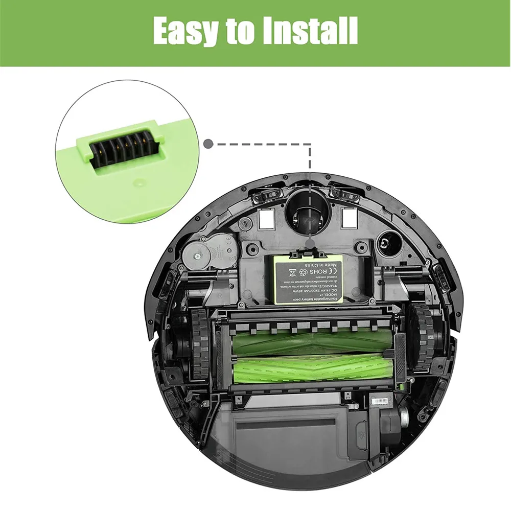 I7 14.4v 3200mah i7バッテリー交換アイロボットルンバeとiシリーズi7 + e5 7150 7550 i3 3150 i3 + 3550 i4 4150 i4 + 4624864